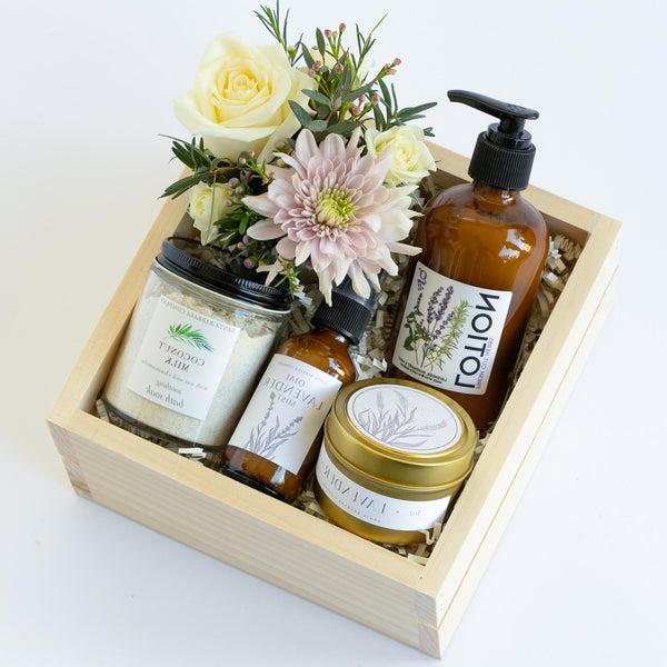 Riviera Garden Gift Box with Flowers